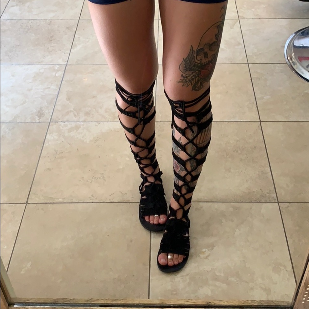 Free people wrap sandal